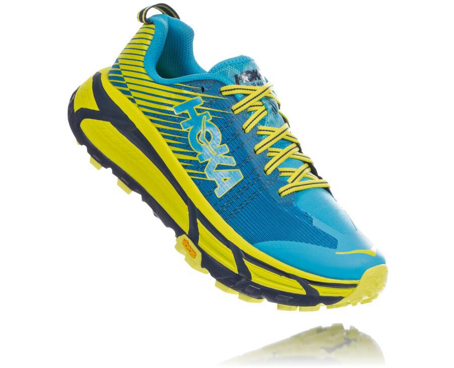 Tenis Trail Hoka One One Feminino Azuis/Verdes - Evo Mafate 2 - 294-HIMFWR